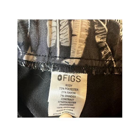 Figs Mens Black Scrub Pants Medical‎ Nurse Cargo Size Small - Picture 5 of 9